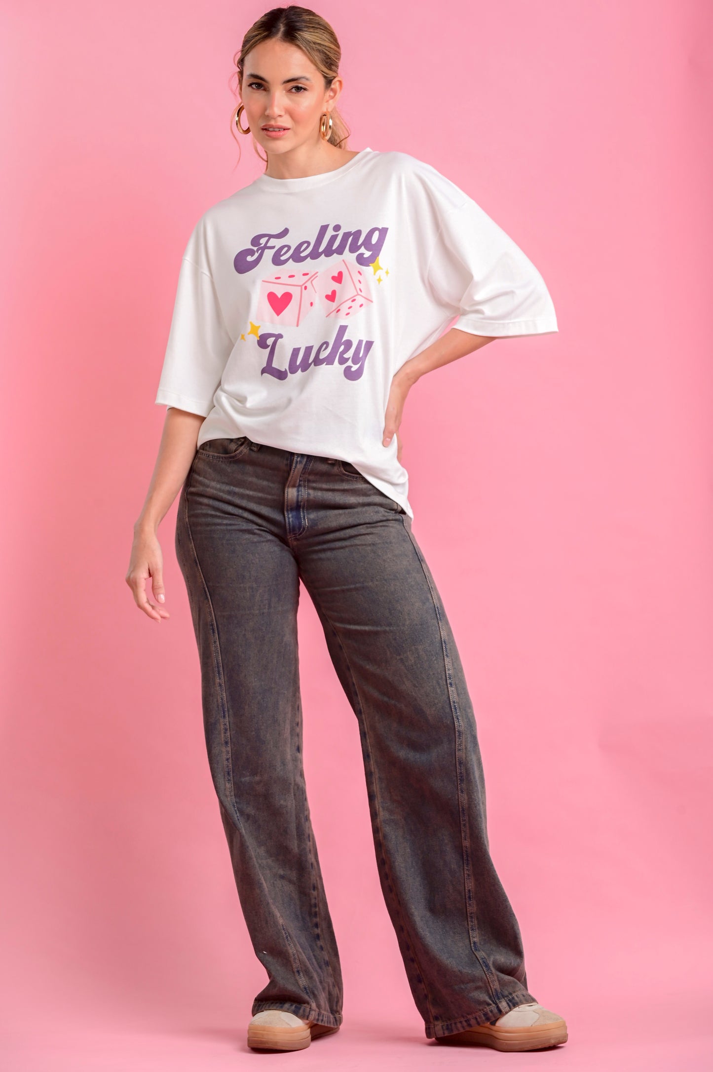 WIDE LEG JEANS MOCCA