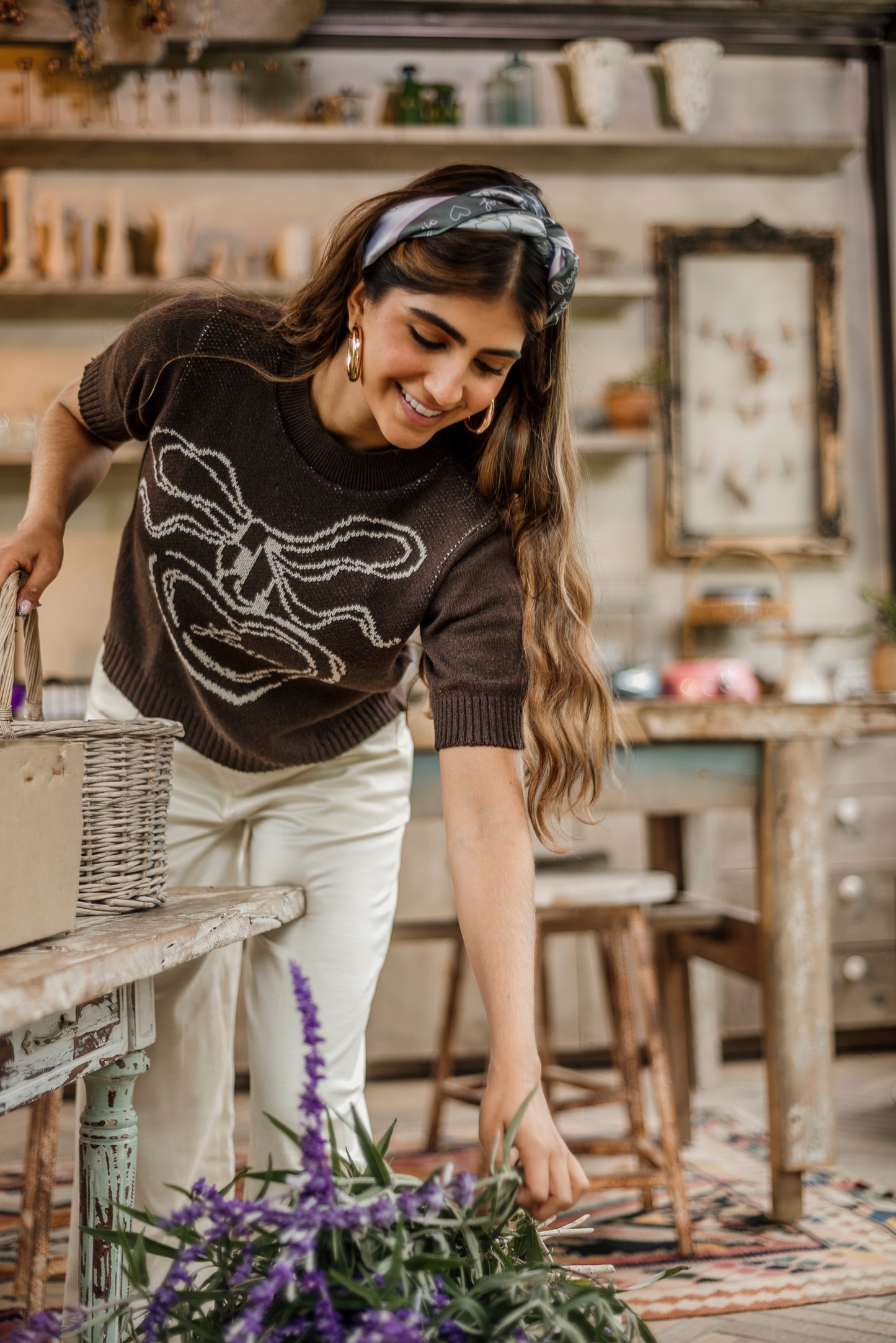 BLUSA TEJIDA MANGA CORTA ALGODÓN ECOLÓGICO GRATEFUL