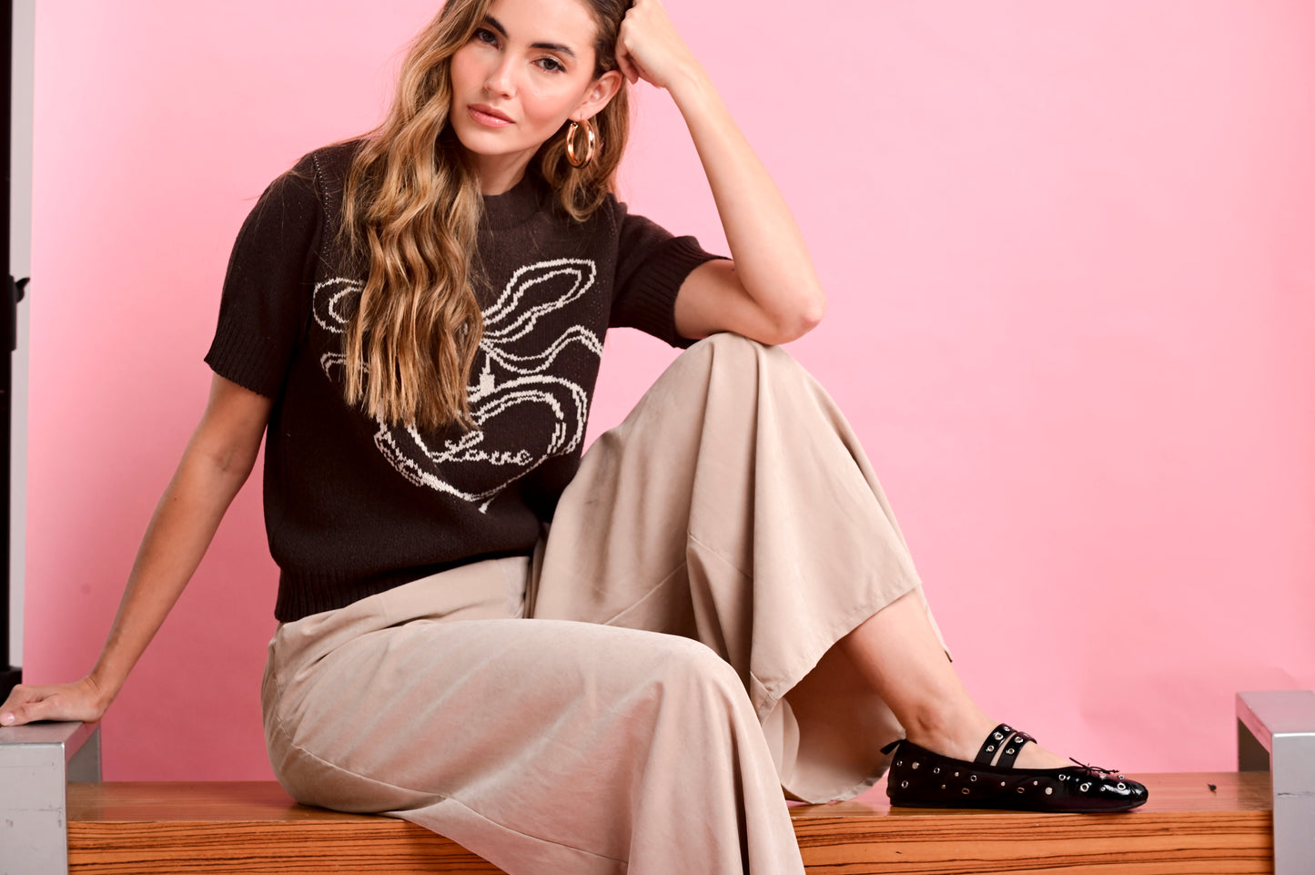 BLUSA TEJIDA MANGA CORTA ALGODÓN ECOLÓGICO GRATEFUL