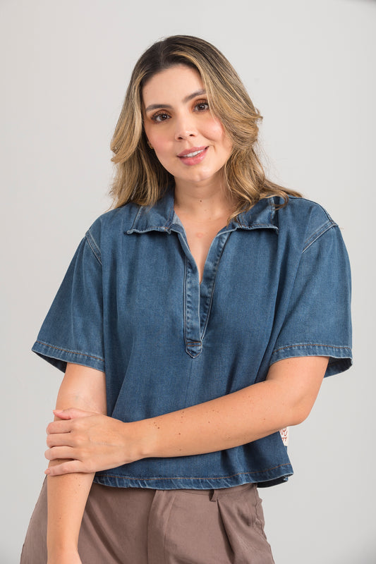 CAMISA ÍNDIGO CORAZON