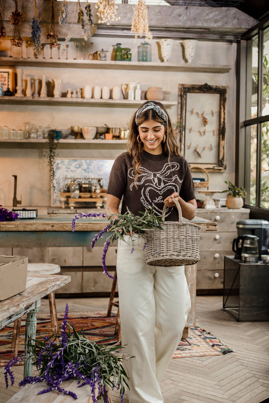 BLUSA TEJIDA MANGA CORTA ALGODÓN ECOLÓGICO GRATEFUL