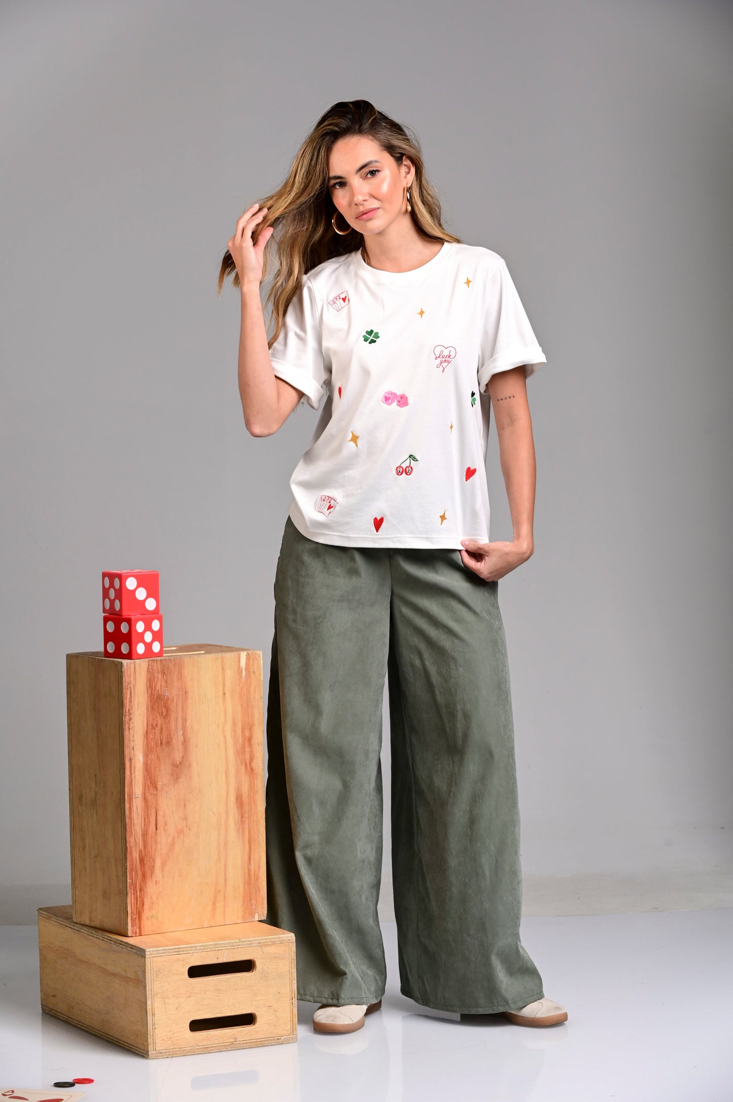 CAMISETA MANGA CORTA CUELLO REDONDO LUCKY