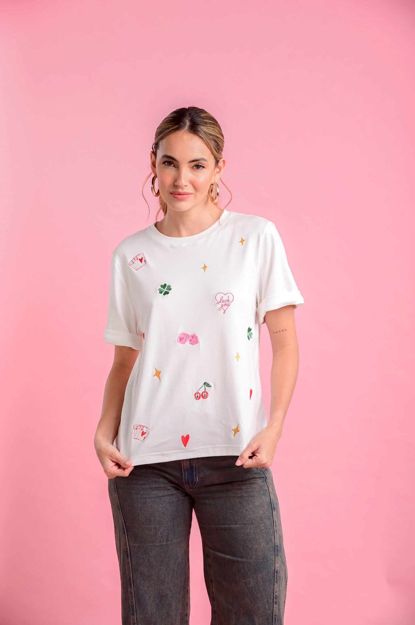 CAMISETA MANGA CORTA CUELLO REDONDO LUCKY