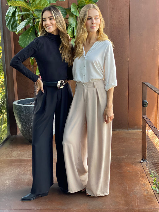 PANTALÓN ELEGANTE BOTA AMPLIA Y PRENSE SUSY