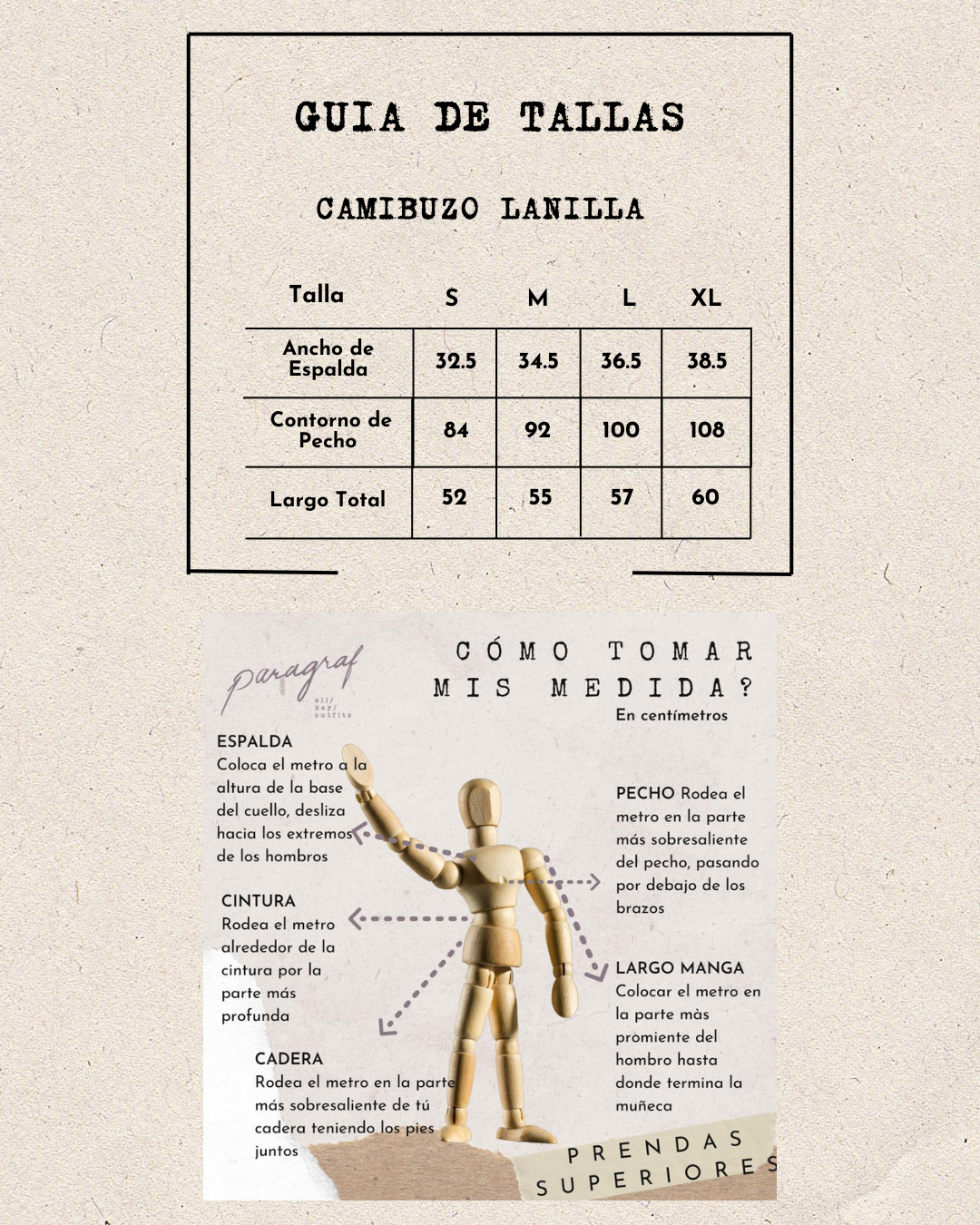 CAMIBUZO LANILLA MANGA MARGA BORDADO