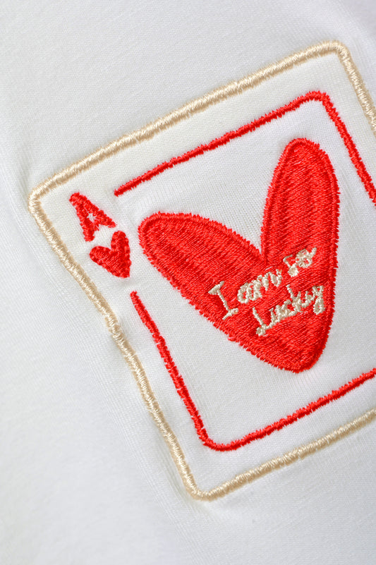 CAMISETA MANGA SISA CUELLO REDONDO CARTA