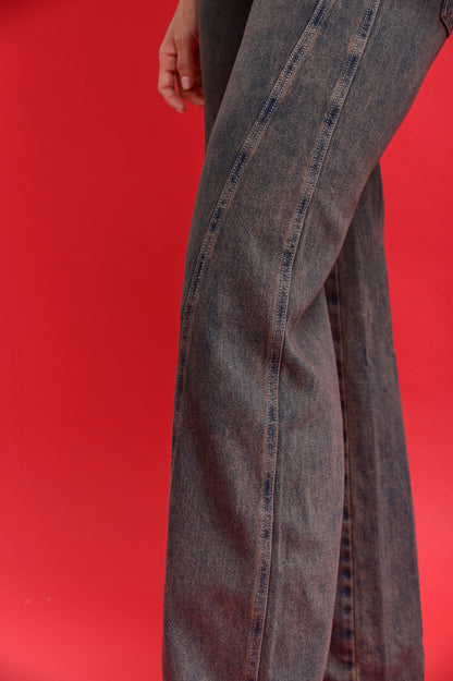 WIDE LEG JEANS MOCCA