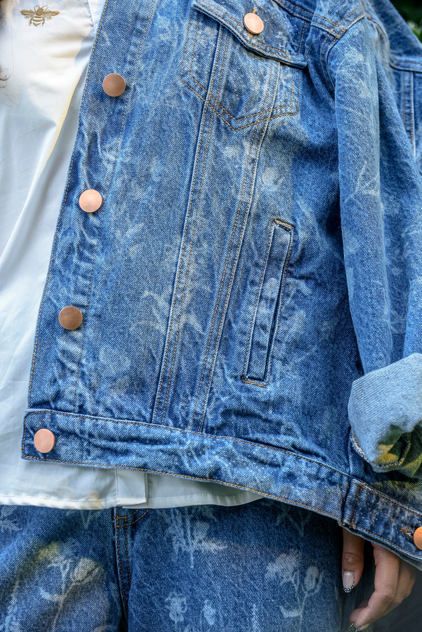 CHAQUETA SILUETA AMPLIA BOTANICA