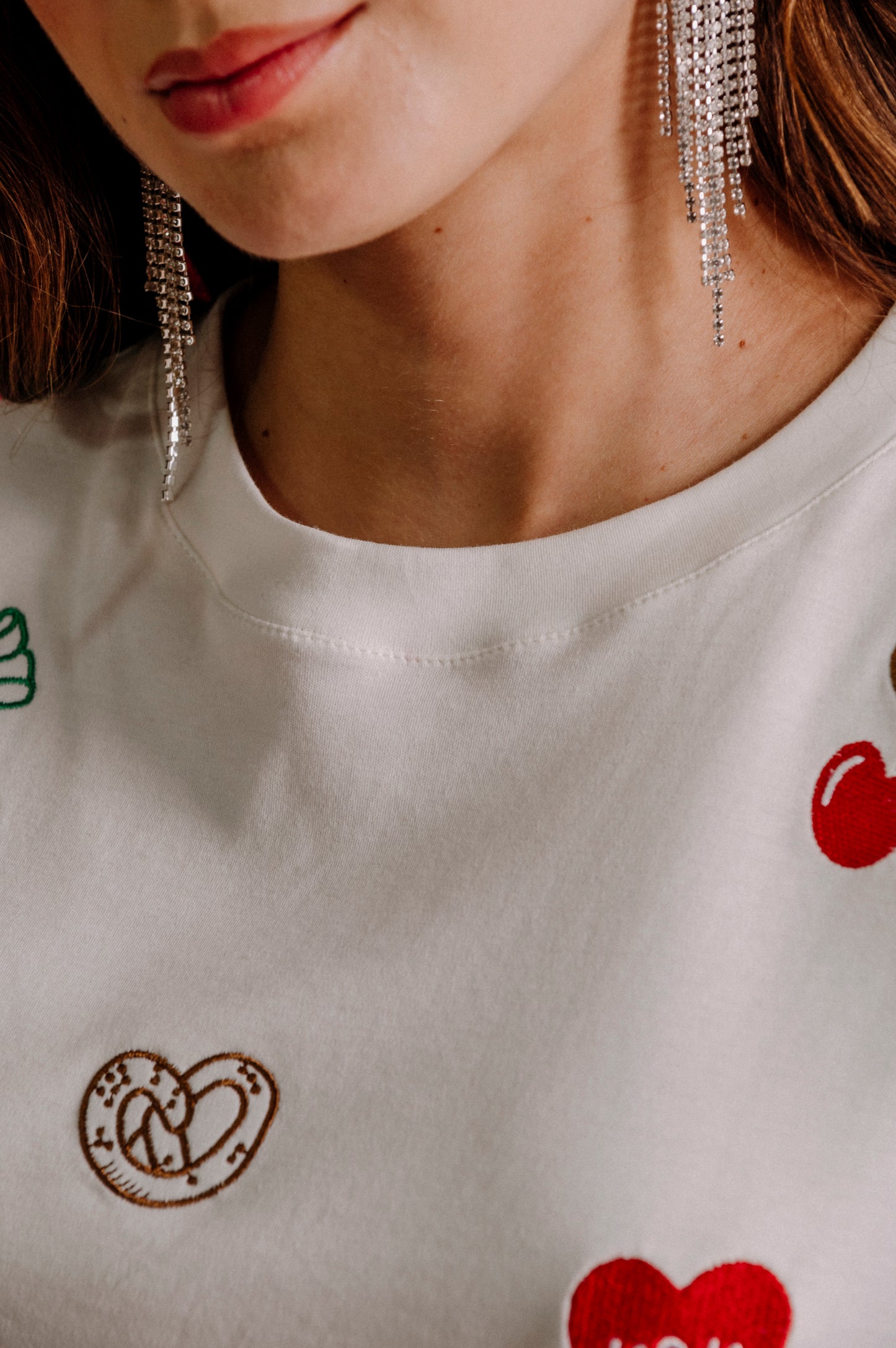 CAMISETA CUELLO REDONDO MINI PRINT