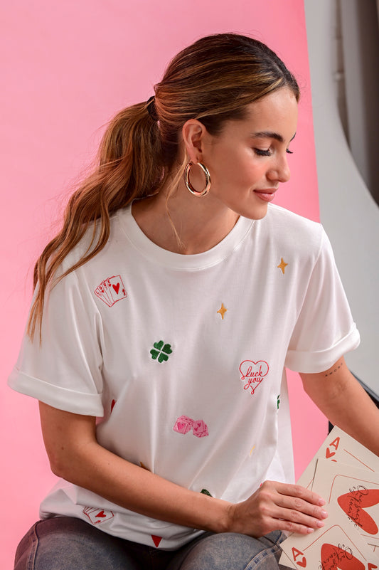 CAMISETA MANGA CORTA CUELLO REDONDO LUCKY