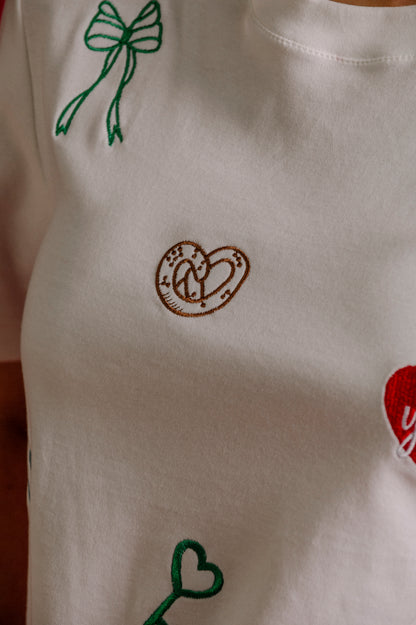 CAMISETA CUELLO REDONDO MINI PRINT