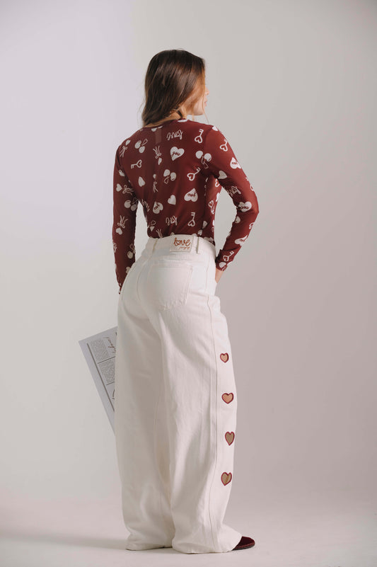 CAMISETA MANGA LARGA MESH LOVE