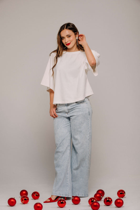 BLUSA FIT AMPLIO MANGA 3/4