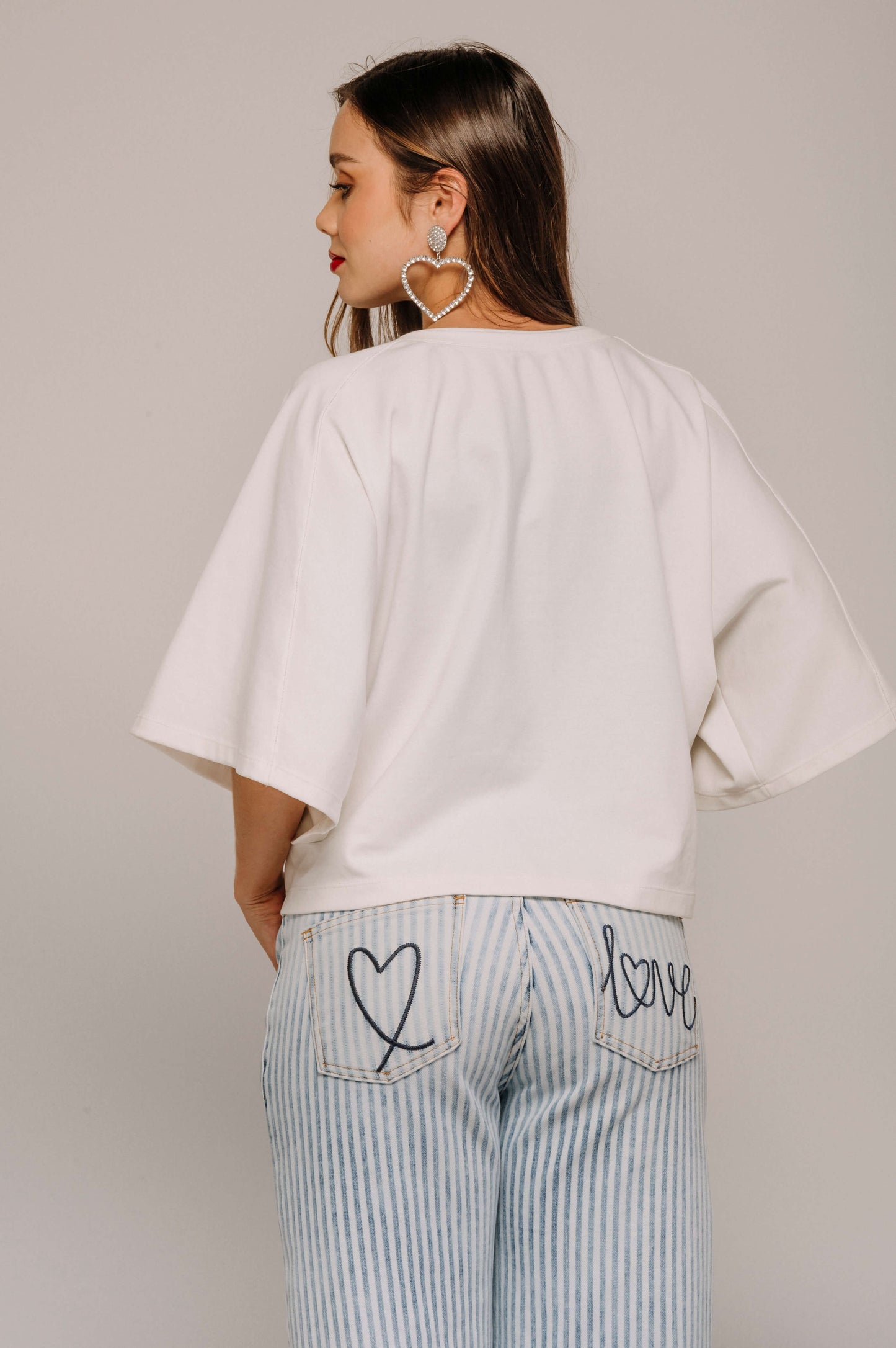 BLUSA FIT AMPLIO MANGA 3/4