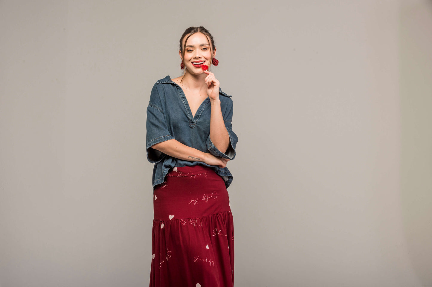 FALDA LARGA LOVE LETTERS
