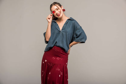 FALDA LARGA LOVE LETTERS