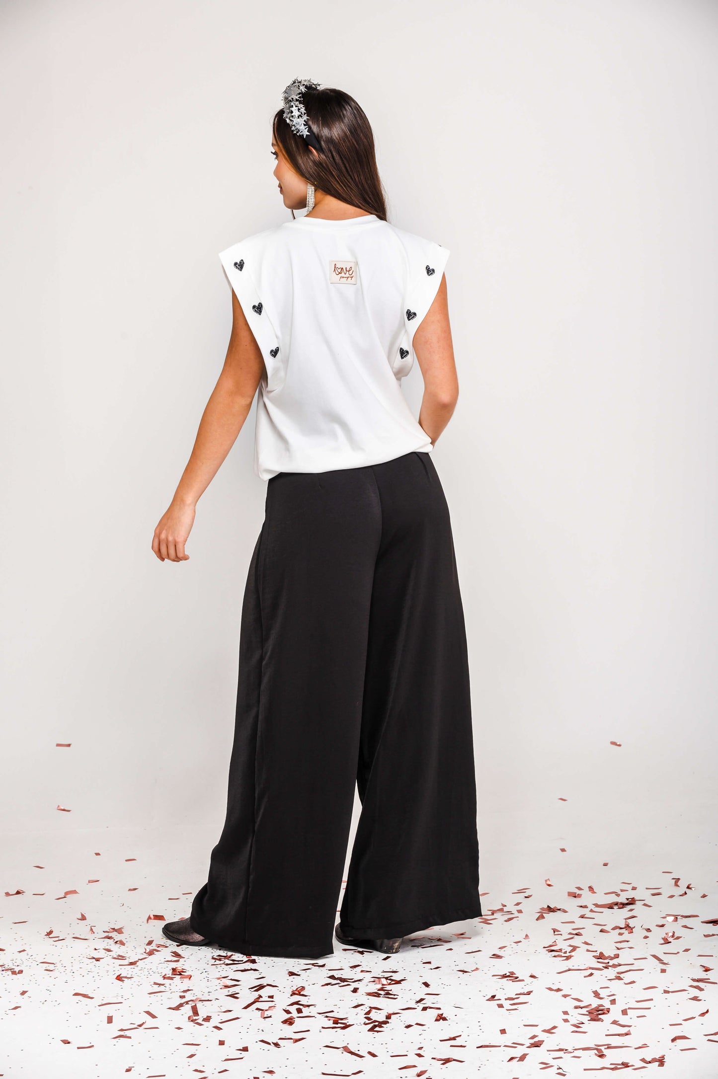 CAMISETA MANGA SISA CORAZONES MINI