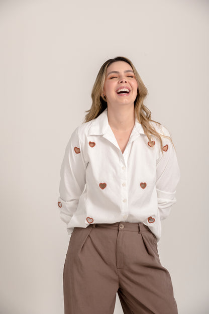 CAMISA CORAZONES ABIERTOS