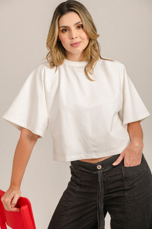 BLUSA FIT AMPLIO MANGA 3/4