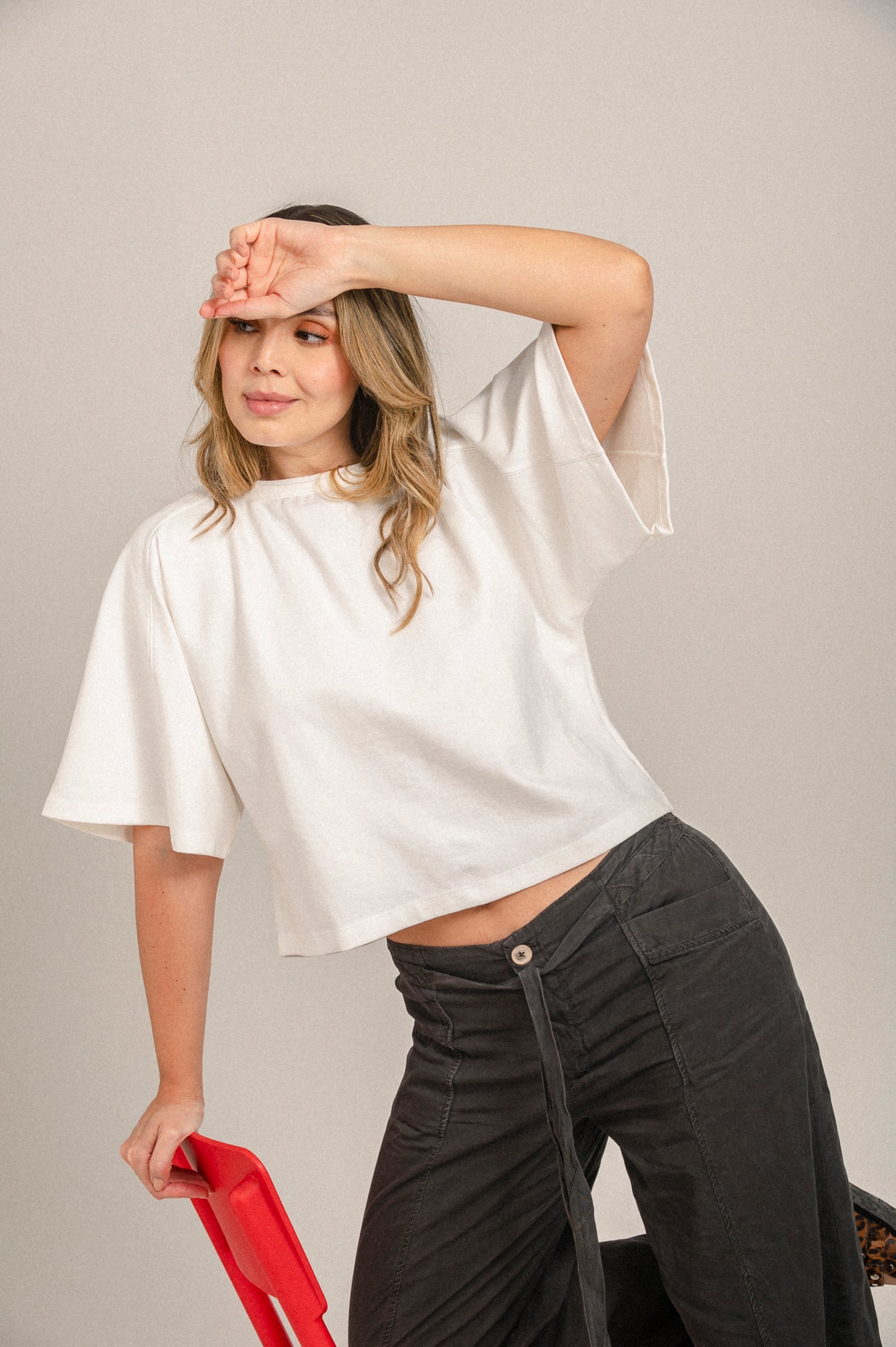 BLUSA FIT AMPLIO MANGA 3/4