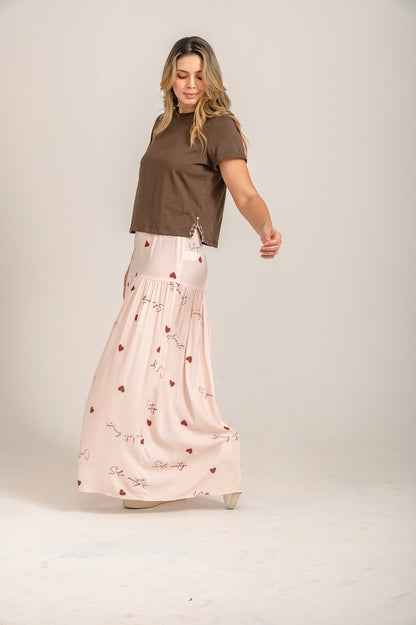 CAMISETA MANGA CORTA ABERTURAS BORDADAS