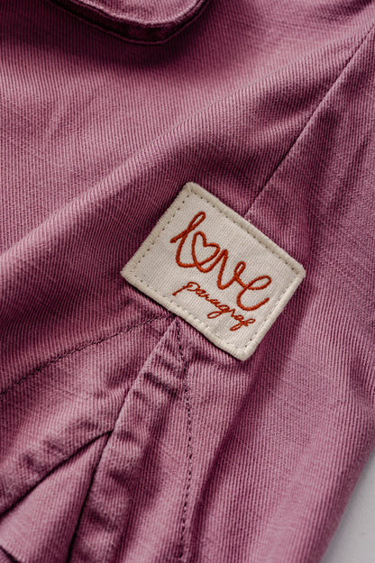 SOBRECAMISA BORDADA CON BOLSILLOS DELANTEROS