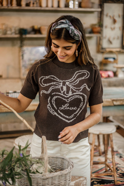 BLUSA TEJIDA MANGA CORTA ALGODÓN ECOLÓGICO GRATEFUL