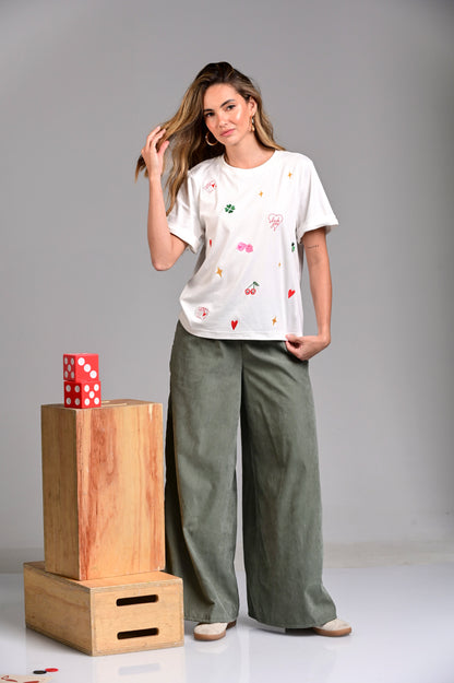 CAMISETA MANGA CORTA CUELLO REDONDO LUCKY