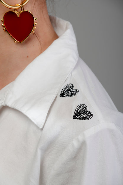 CAMISA MANGA LARGA BORDADA POEMA