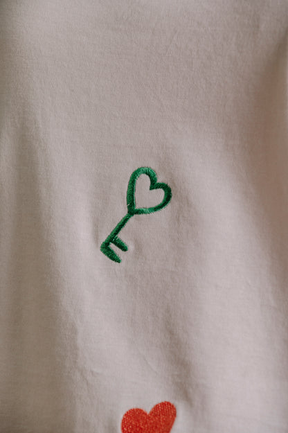 CAMISETA CUELLO REDONDO MINI PRINT