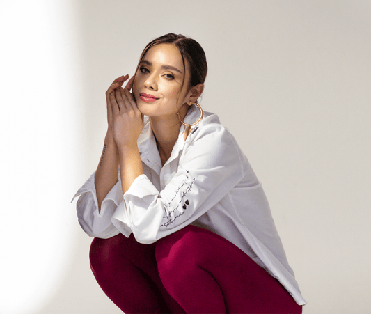 CAMISA MANGA LARGA BORDADA POEMA