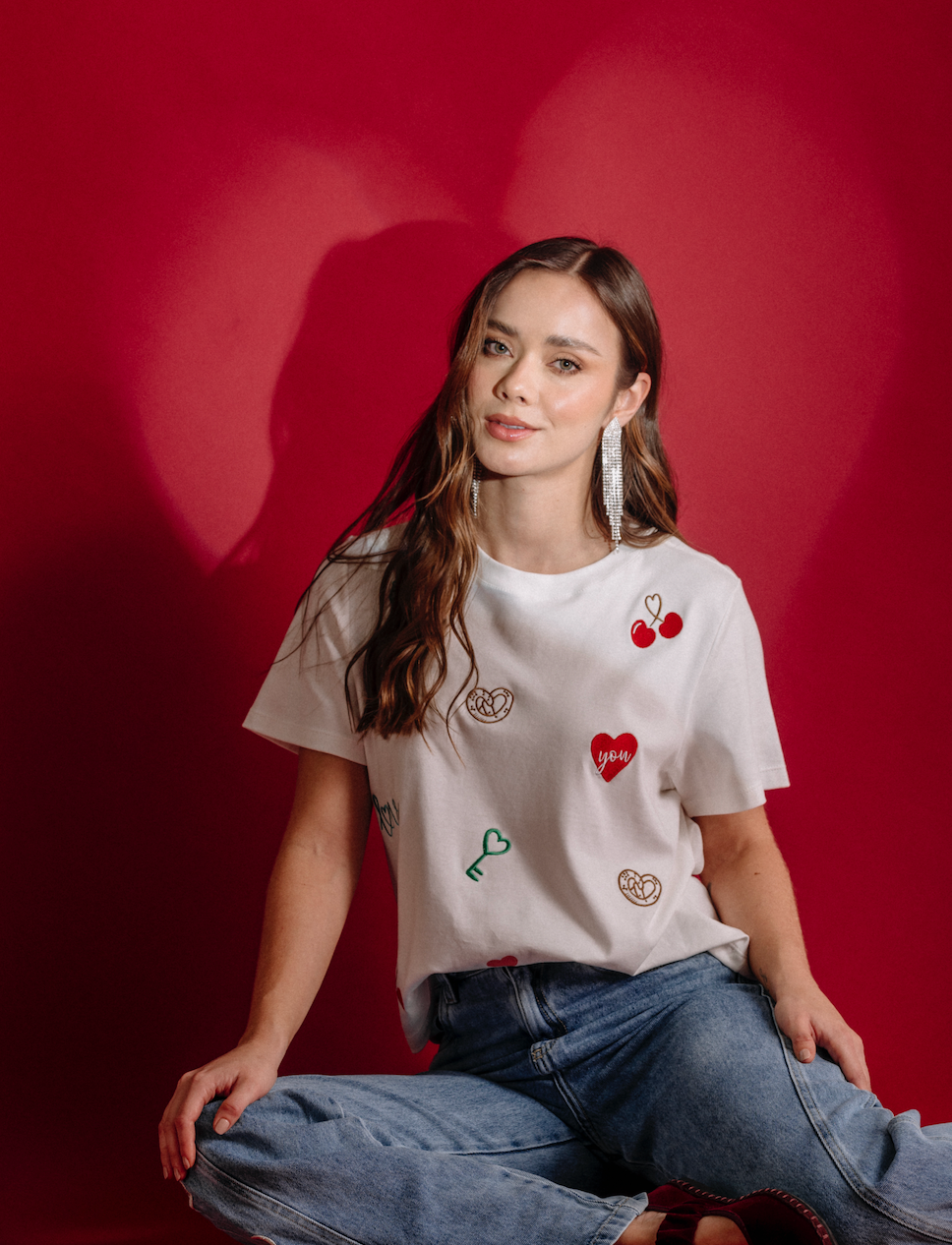 CAMISETA CUELLO REDONDO MINI PRINT