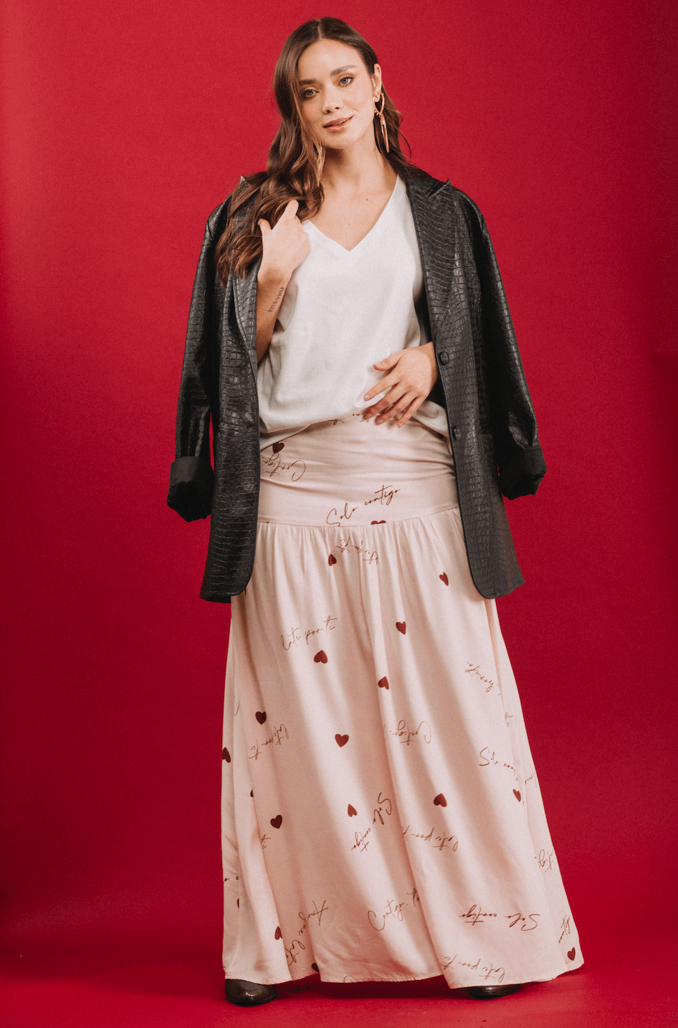 FALDA LARGA LOVE LETTERS