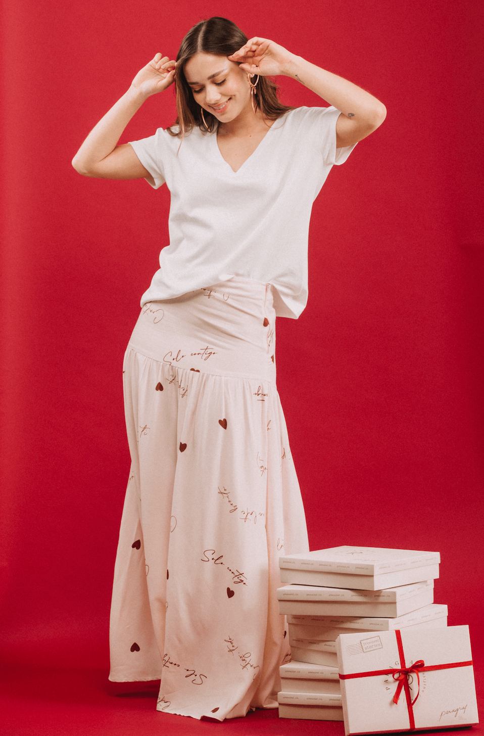 FALDA LARGA LOVE LETTERS