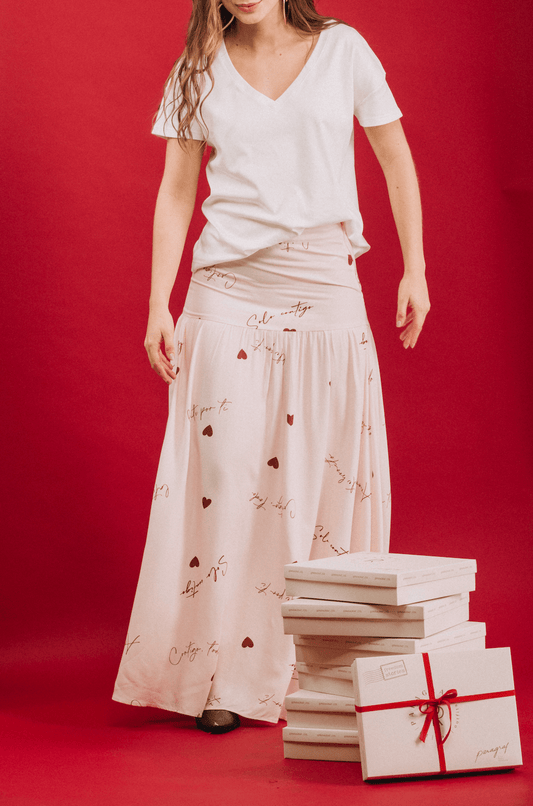 FALDA LARGA LOVE LETTERS