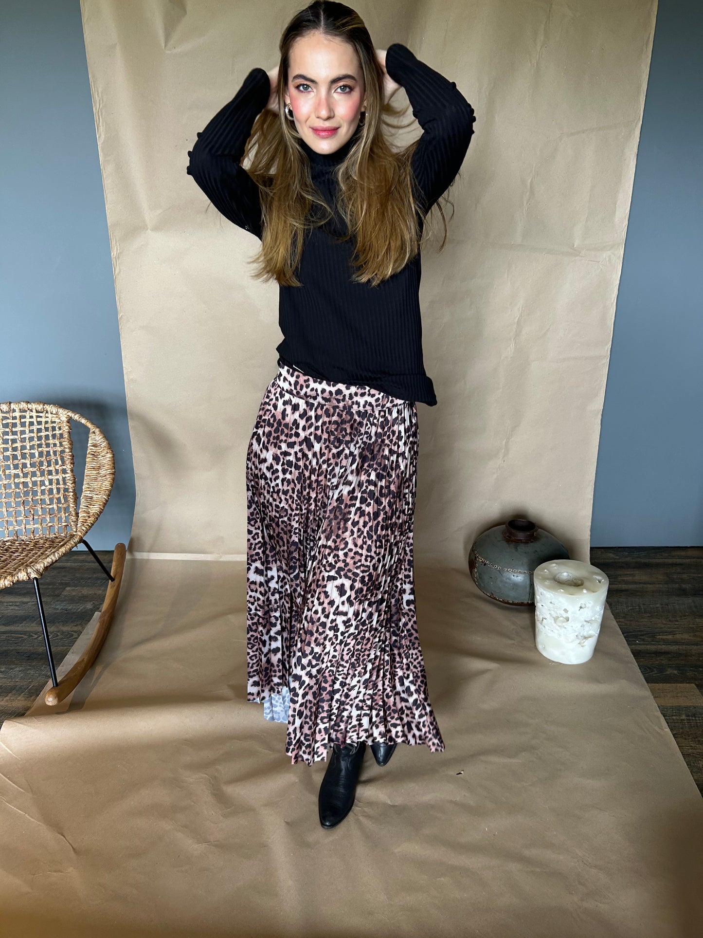 FALDA MIDI PLISADA - SIENA