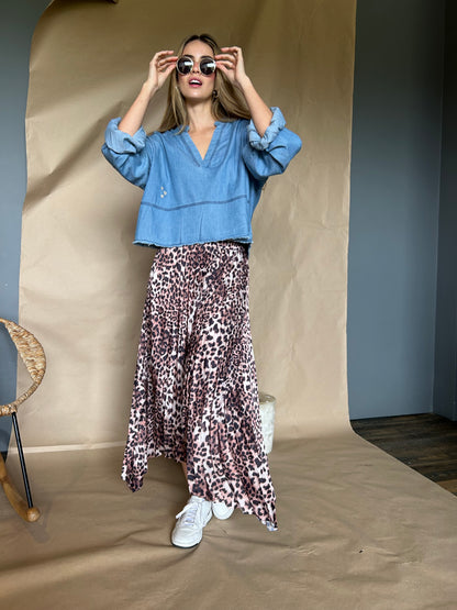 FALDA MIDI PLISADA - SIENA