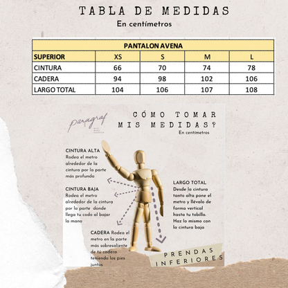 PANTALÓN PRENSES BOTA RECTA - AVENA